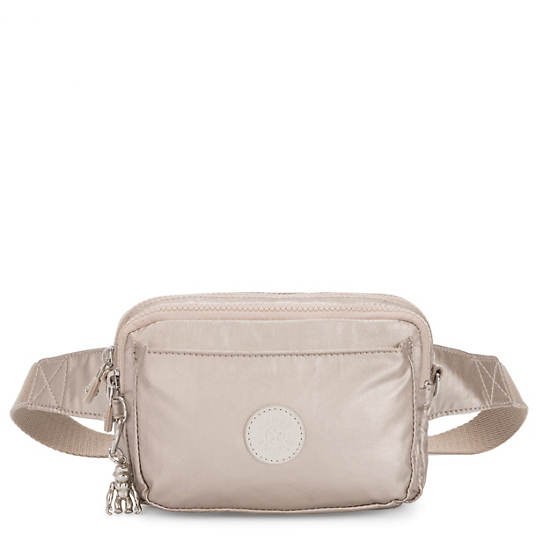 Kipling Abanu Multi Metallic Convertible Crossbody Bag Çanta Bej Rengi | TR 1178HA